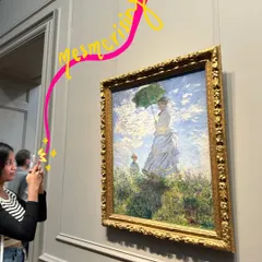 Capturing a mesmerizing Monet painting. Visiting art museums is one of my favorite ways to get inspired and find new ideas for my own work.