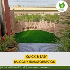 A quick and easy balcony transformation can make a huge difference. This space was completely revitalized with our soft, durable artificial grass, turning it into a perfect spot to relax.