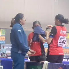Our Director and Senior Coach, Srishti Ma'am, coaching the Delhi State team during the Junior & Youth Nationals.