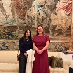 With Madame Angeles Bau, the Ambassador of Spain to the US, at a Washington Foreign Law Society event. As a former lawyer herself, she shared valuable insights on the intersection of law and diplomacy. These interactions are vital for my work with cross-border legal issues.