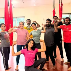 Look at this strong crew! We love to celebrate our achievements together after a challenging and rewarding session. Building strength in a supportive community makes the workout feel like play.