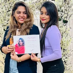 Another proud moment, receiving a certificate from one of my mentors. Continuous education is key to perfecting my craft.