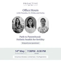 The path to parenthood is often a holistic one. This virtual Office Hour brings together our physiotherapist, nutritionist, and therapist to share knowledge and tools to support your body and mind on your fertility journey.