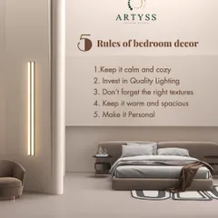 Here are 5 simple rules for bedroom decor. Keep it calm and cozy, invest in quality lighting, use the right textures, keep it spacious, and most importantly, make it personal.