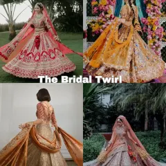 The Bridal Twirl. This classic pose is perfect for showing off the beautiful flare of your lehenga. We've collected some stunning twirl shots to inspire your wedding photoshoot.