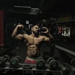 Back on track and starting a new journey. A mirror check to assess the current physique and set new goals for muscle growth and conditioning.