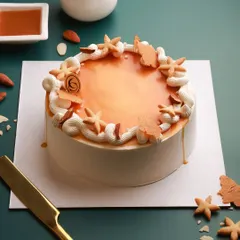 Our Roasted Almond Caramelo cake is what sweet dreams are made of. It has layers of oozing salted caramel, roasted almonds, and butterscotch praline, all beautifully decorated.