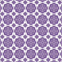 A calming mandala pattern in a deep purple. This symmetrical design is perfect for creating a peaceful and meditative atmosphere in your space.