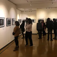 Visitors engaging with the poignant photography at our Gurgaon centre gallery. We create an immersive environment where guests can connect deeply with the stories behind the art.