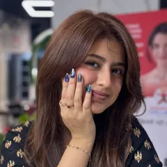 She was so in love with her new nails she couldn't stop posing. This is the confidence I want every client to feel when they leave my salon. Happy? Bohot happy!
