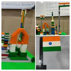 Let's LEGO this Independence Day! We hosted a creative workshop where kids built the India Flag, space rockets, and the India Gate out of LEGOs.