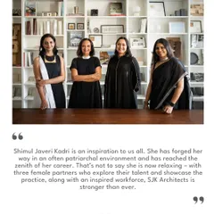 Quotes from Indesign Live about our Founding Partner, Shimul Javeri Kadri, on winning the INDE Luminary Award. The award highlights her ethos, ethics, and her role as a force for great design, for women, and for sustainable living.