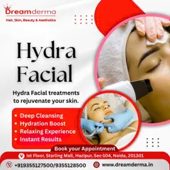 The HydraFacial is a multi-step treatment that guarantees instant results. It provides deep cleansing and a powerful hydration boost in a relaxing experience, leaving your skin visibly rejuvenated and glowing.