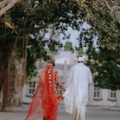 A walk into forever, hand in hand. This moment from a traditional South Indian wedding in Tirupati captures the beautiful beginning of a new journey. My team and I specialize in destination wedding management, ensuring every tradition is honored, no matter where your story takes you.