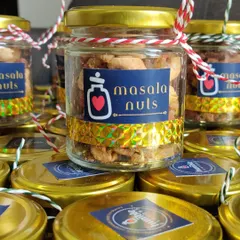Alongside the dates, we also prepared 110 jars of our savory Masala Nuts. These crunchy, spiced nuts are a healthy and delicious snack, and they make a great addition to any gift hamper or festive celebration.
