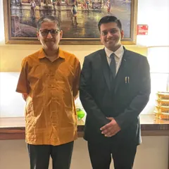 Hosting His Excellency Mr. Riaz Hamidullah, High Commissioner of Bangladesh, for dinner. Our discussion covered the India-Bangladesh bilateral relationship, focusing on economic collaboration, trade, and international law.