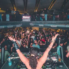 My view from the decks. There's no better feeling than looking out at a packed club, with every single person connected by the music. This is the energy I bring to every performance.