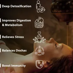 The benefits of a Panchakarma detox are profound and long-lasting. By clearing toxins and balancing the doshas, it strengthens your immunity, improves digestion and metabolism, and brings a sense of calm and clarity to the mind.