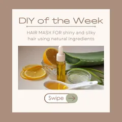 This week's DIY feature is a hair mask designed to give you shiny, silky hair using simple, natural ingredients. Learn how to combine the power of botanicals and kitchen staples for a truly nourishing treatment.