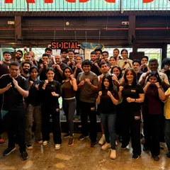 The group from our Bar Fight Seminar at Khar Social in Mumbai. We teach you how to use your environment and simple techniques to stay safe.