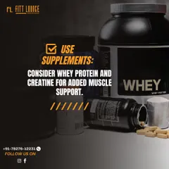 Supplements can play a supportive role in muscle growth when your diet is already on point. We provide guidance on which supplements, like whey protein or creatine, might be beneficial for you and how to use them effectively for muscle support.