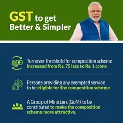 The government has made GST simpler for small businesses by increasing the turnover threshold for the composition scheme to Rs 1 crore. We advise businesses on whether they are eligible for and would benefit from this scheme.