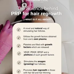 This is the science behind Platelet-Rich Plasma (PRP) therapy for hair regrowth. I harness your body's own natural growth factors, concentrating them to stimulate dormant hair follicles and promote a healthier growth phase. It is a powerful, natural way to address hair thinning and hair fall.