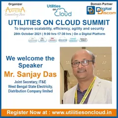 As a domain partner for the Utilities on Cloud Summit, we actively contribute to industry-wide knowledge sharing. We welcome key speakers like Mr. Sanjay Das, Joint Secretary of West Bengal State Electricity Distribution Company, to discuss critical topics in the energy sector.