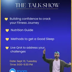 Details for one of our health talk shows. We cover topics like nutrition, confidence building, and sleep to provide holistic wellness guidance.