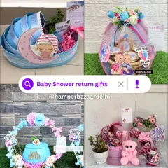 Looking for baby shower return gifts? Here are some of our popular designs, with prices clearly marked for easy selection.