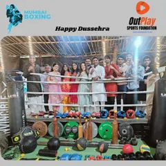 Happy Dussehra from our academy. We honor the tools of our trade, from traditional Indian clubs (mudgar) to modern boxing gloves, celebrating the warrior spirit within.