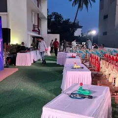 We organized this 'Bollywood Funkama' themed corporate party. The main attraction was a large LED screen for a movie quiz, along with other themed games and decor to create a fun, competitive atmosphere.