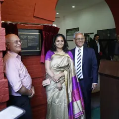 Posing proudly next to the unveiled UNESCO award plaque at The Doon School. This was a moment of immense pride for my team and our clients.