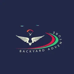 The official logo for Backyard Adventure, our dedicated brand for all things thrill and adventure. Stay tuned as we continue to add more exciting activities like go-karting and more.