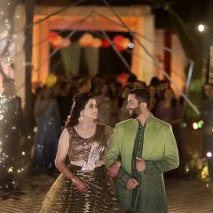 Your grand entrance as a newly married couple deserves to be spectacular. I make sure to capture the energy, the excitement, and the stunning visuals of your reception entry, like this magical moment framed by sparklers.