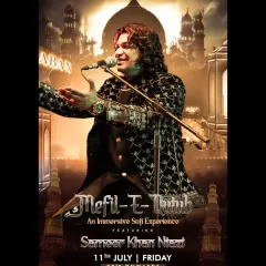 This poster is from our 'Mefil-E-Tulu' immersive Sufi experience at Aban Qutub in New Delhi. It was a pleasure performing at this beautiful venue.