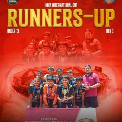 Another one of our Under-13 teams battled hard to become Runners-Up in Tier 3 of the India International Cup.