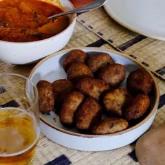 No party is complete without a bowl of my famous beef cutlets. They are the perfect two-bite snack. I also make them with fish, mutton, chicken, prawn, mushroom, or mixed vegetables to suit all your guests.
