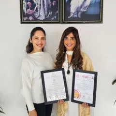Celebrating with a student, Shazia, as she completes her 500-level teacher training. It is an honor to witness and be a part of my students' growth on their path to becoming teachers.