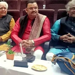 Attending the Sangeet Milon music competition as a member of the judgment panel, alongside other respected artists and gurus.