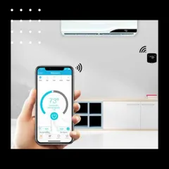 Control your bedroom's climate right from your phone, adjusting temperature and fan speed for a perfect night's sleep.