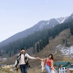 Let's run through the mountains and let the landscape echo your joy. In the vastness of Kashmir, we found a moment of pure, uninhibited happiness, a perfect memory of their adventurous spirit.