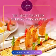 These appetizers are served in individual shot glasses, offering a clean and elegant way for guests to enjoy them. The presentation showcases layers of flavor and texture.