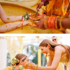 From the traditional application of haldi to playful moments between friends, every part of this ceremony was filled with love and laughter.