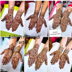 This collage shows the variety of designs we can offer for guests at a wedding or party. From simple Arabic styles to more detailed patterns, there is something for everyone.