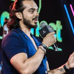 A candid shot from the stage at a Cult.fit 'Fitconnect' event. I love the energy of sharing knowledge and passion with a live audience.