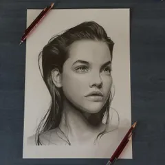 A classic graphite pencil portrait of Barbara Palvin. Working in monochrome allows me to focus purely on light, shadow, and form to create a timeless and elegant piece of art.