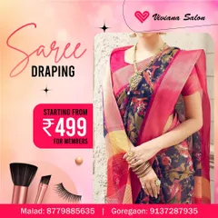Need help with draping your saree perfectly? I offer professional saree draping services, including difficult styles like the Nauvari, for a flawless look.