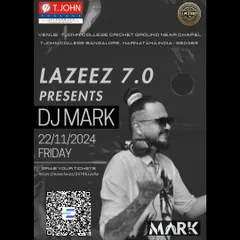 Here's the official poster for Lazeez 7.0, the college fest at T.John College. I love the energy of campus crowds.