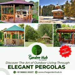 Discover the art of outdoor living through our elegant pergolas and gazebos. We offer various designs, including structures with built-in fireplaces or seating.